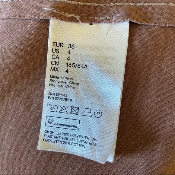 H&M Beige Suede Belted Trench Coat - Picture 5 of 9